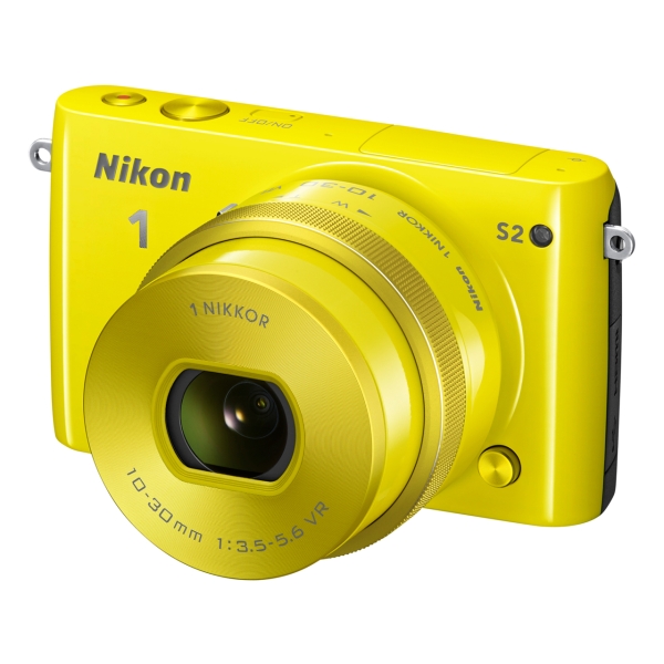 Mirrorless Camera Nikon Nikon 1 S2 standard power zoom lens kit yellow Mirrorless Camera