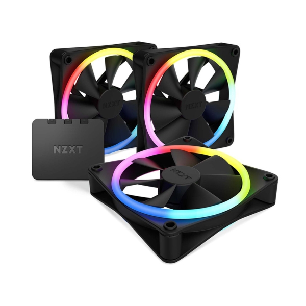 Case Fan NZXT F120 RGB DUO Triple Pack RF-D12TF-B1 Black Case Fan