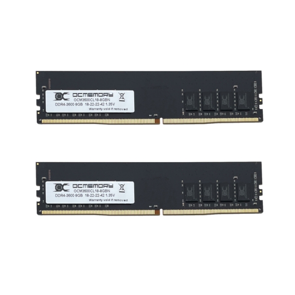 Memory OCMEMORY OCM3600CL18D-16GBN DDR4 PC4-28800 8GB 2-Disc Set