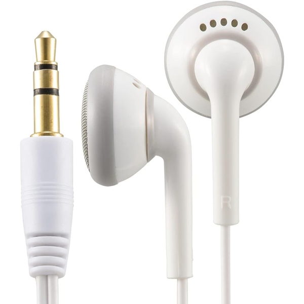 OHM ELECTRIC AudioComm HP-B135N-W white Earphone Headphone