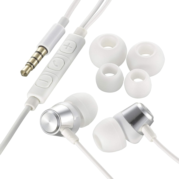 OHM ELECTRIC AudioComm HP-B172N-S silver Earphone Headphone