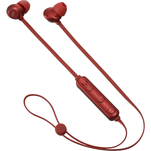 OHM ELECTRIC AudioComm HP-W172N-R red Earphone Headphone