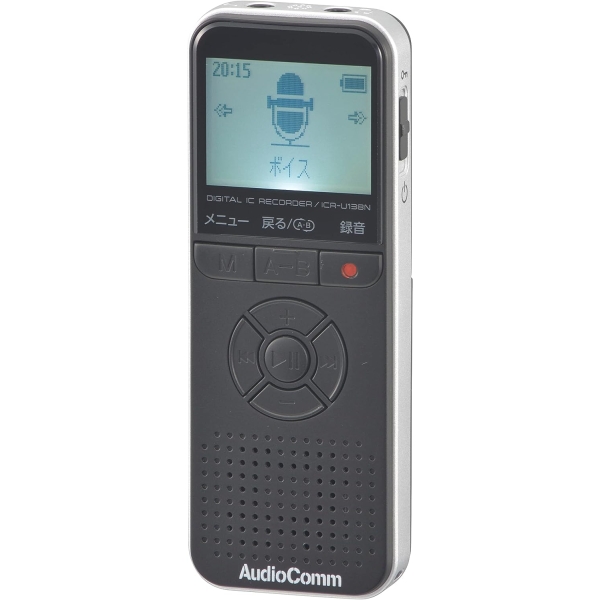 Voice Recorder OHM ELECTRIC AudioComm ICR-U138N black Voice Recorder