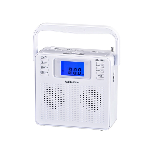 Boombox OHM ELECTRIC AudioComm RCR-500Z-W white Boombox