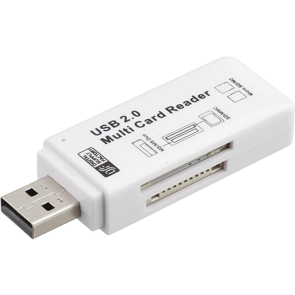 Card Reader Ohm Electric PC-SCRW5-W USB 50in1 White