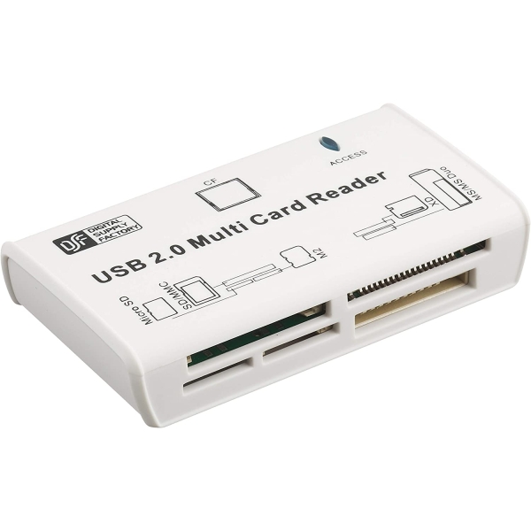 Card Reader Ohm Electric PC-SCRW6-W USB 55in1 White