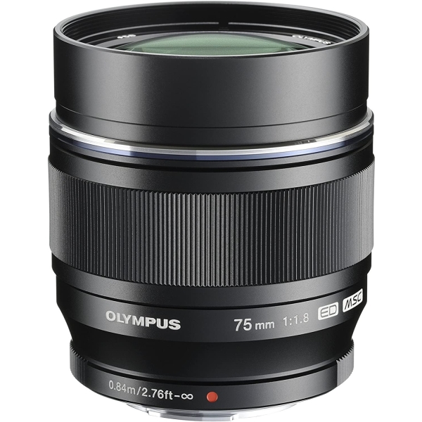 Camera Lens Olympus M.ZUIKO DIGITAL ED 75mm F1.8 Black Lense