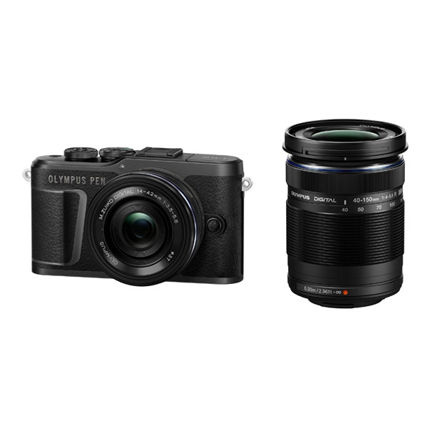 DSLR Camera Olympus OLYMPUS PEN E-PL10 EZ Double Zoom Kit Black DSLR Camera