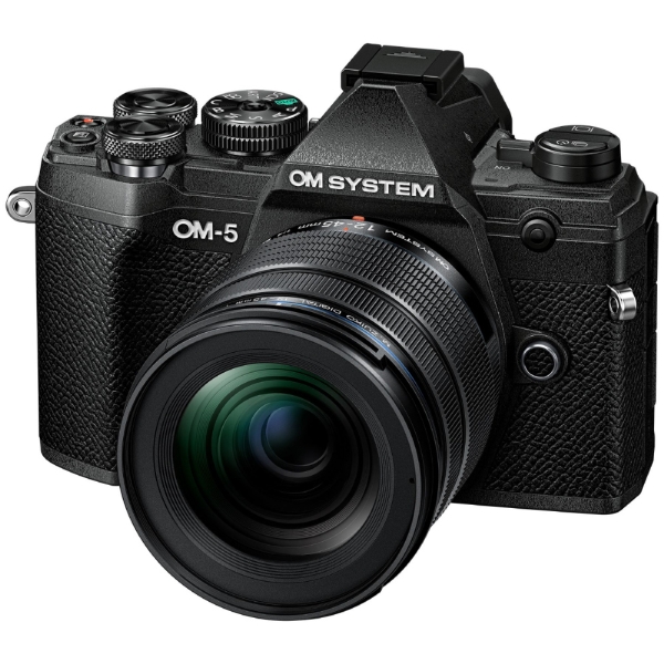 Mirrorless Camera OM digital Solutions OM SYSTEM OM-5 12-45mm F4.0 PRO lens kit black Mirrorless Camera