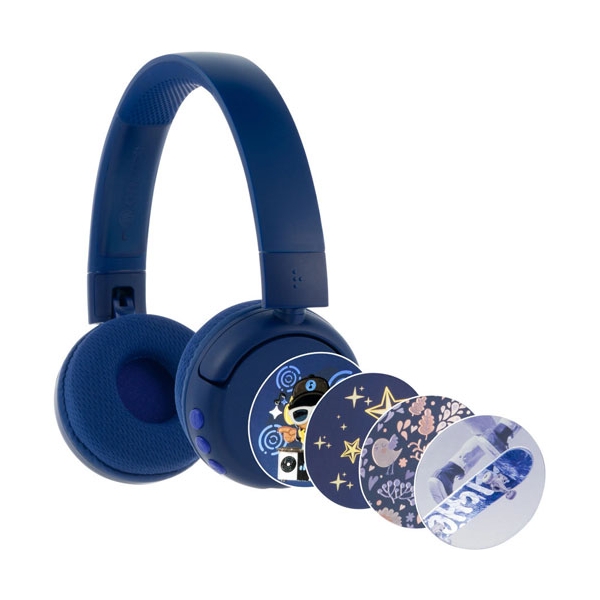 onanoff BuddyPhones POP Fun Deep Blue Earphone Headphone