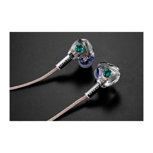 ORB CF-IEM avec CRESCENT VERT with Clear force Ultimate CL Emerald Earphone Headphone