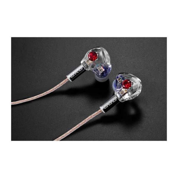 ORB CF-IEM avec CRESCENT VERT with Clear force Ultimate CL Ruby Earphone Headphone