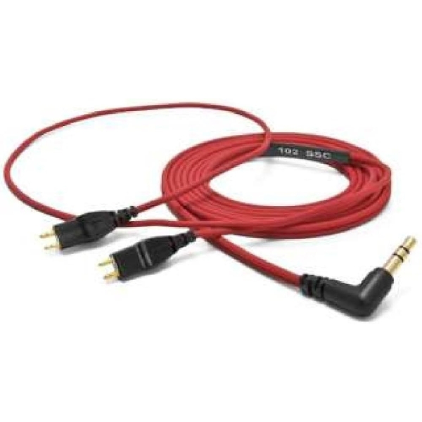 Earphone Cables Terminal Red 1.2m for exclusive use of AS ONE HPC-HD25 V2 mini-plug (L-form) ⇔ Earphone Cable