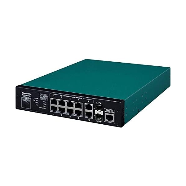 Switching HUB Panasonic Panasonic FA-ML8TPoE+ PN230893 Green/Black Switching HUB