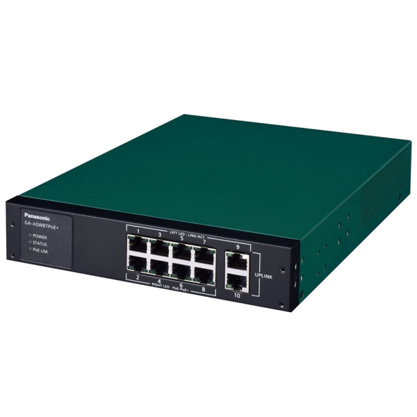 Switching HUB Panasonic Panasonic GA-ASW8TPoE+ PN25087KB3 green/black Switching HUB