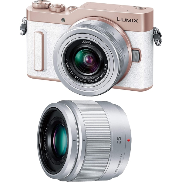 DSLR Camera Panasonic LUMIX DC-GF90W-W Double Lens Kit White DSLR Camera