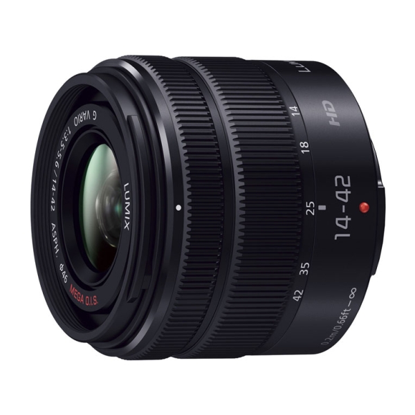 Panasonic LUMIX G VARIO 14-42mm/F3.5-5.6 II ASPH./MEGA OIS H-FS1442A-KA Black Camera Lens