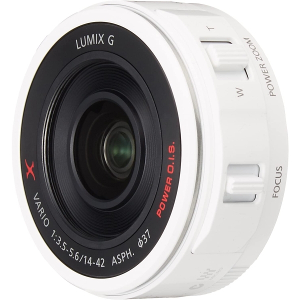 Camera Lens Panasonic LUMIX G X VARIO PZ 14-42mm/F3.5-5.6 ASPH./ POWER O.I.S. H-PS14042-W White Lense