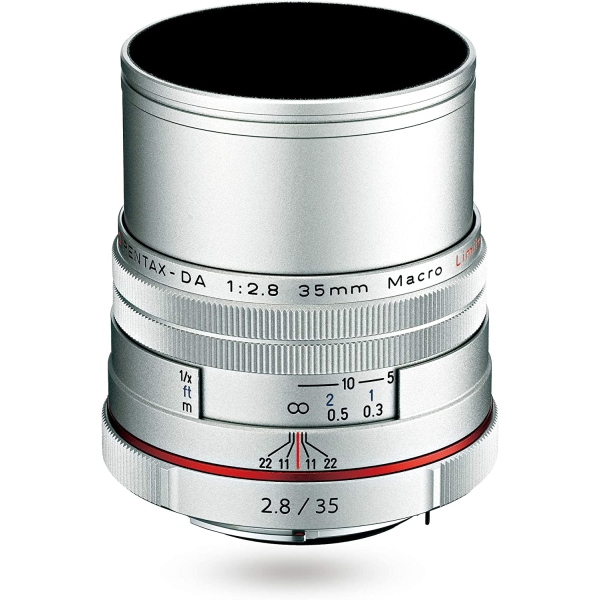 Camera Lens Pentax HD PENTAX-DA 35mmF2.8 Macro Limited silver Lense