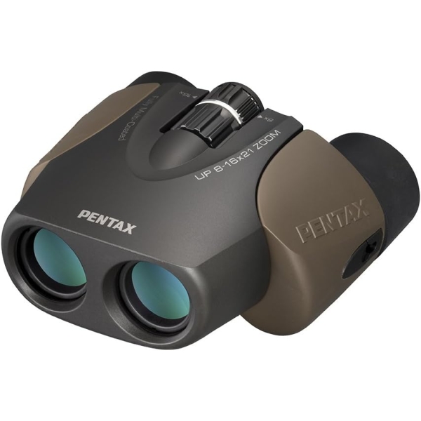 Pentax UP 8-16x21 ZOOM Brown Binocular