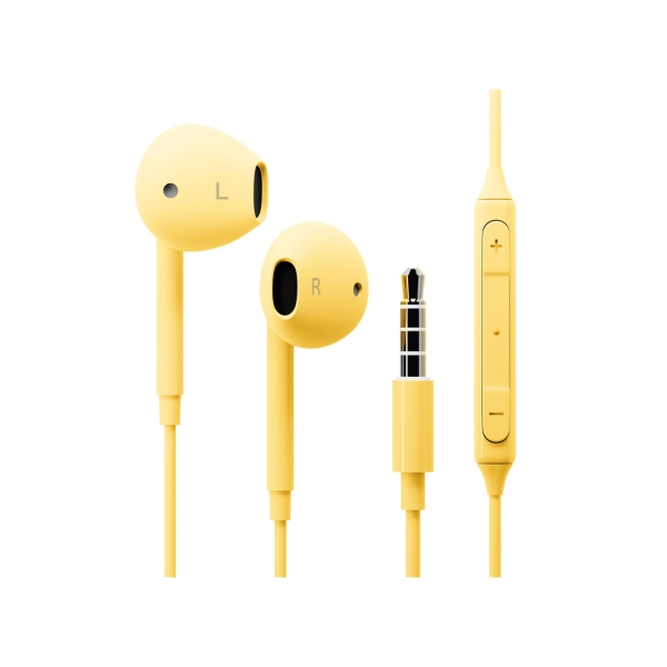 PGA Premium Style PG-SEIE1YE7 yellow Earphone Headphone