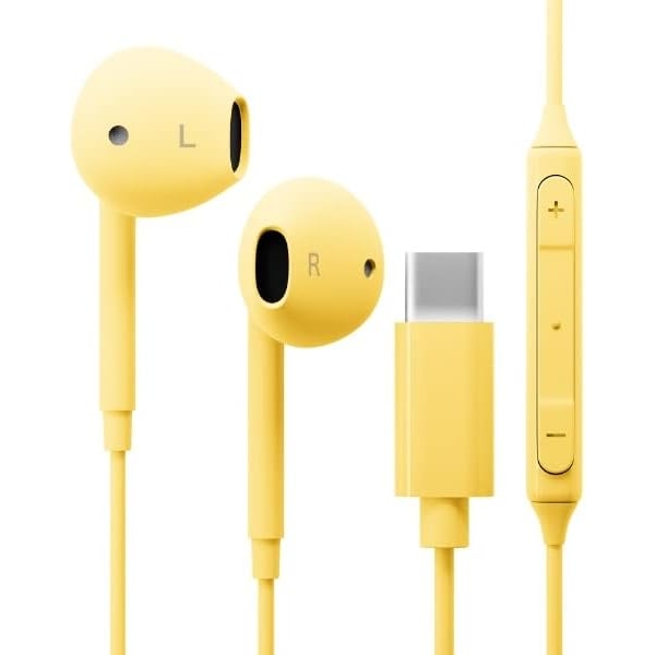 PGA Premium Style PG-SEIE2YE7 yellow Earphone Headphone Image 2