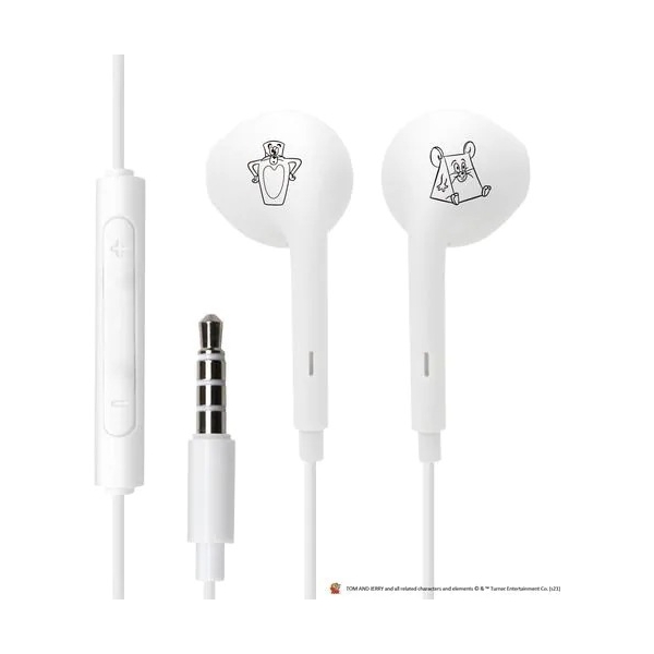 PGA Premium Style PG-WSHE02TAJ Tom and Jerry/Fannie art Earphone Headphone