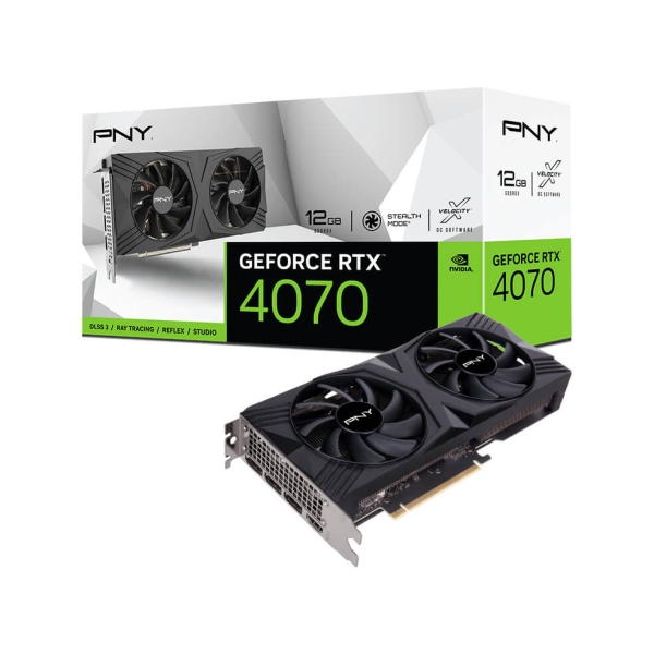 PNY GeForce RTX 4070 12GB VERTO double fan VCG407012DFXPB1 PCIExp 12GB Graphic Card