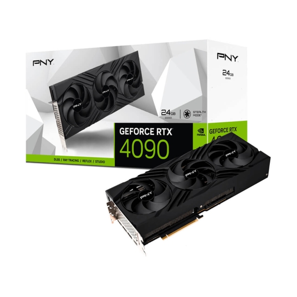 PNY GeForce RTX 4090 24GB VERTO LED 3FAN VCG409024TFXPB1 PCIExp 24GB Graphic Card