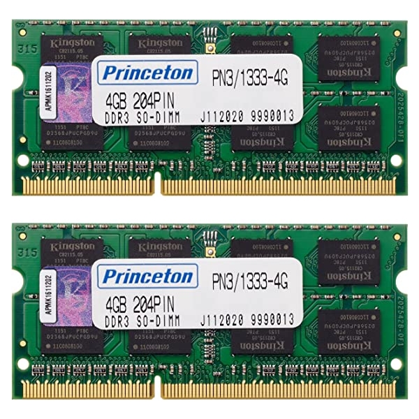 Memory Princeton PAN3/1333-4GX2 S.O.DIMM DDR3 PC3-10600 4GB 2-Disc Mac