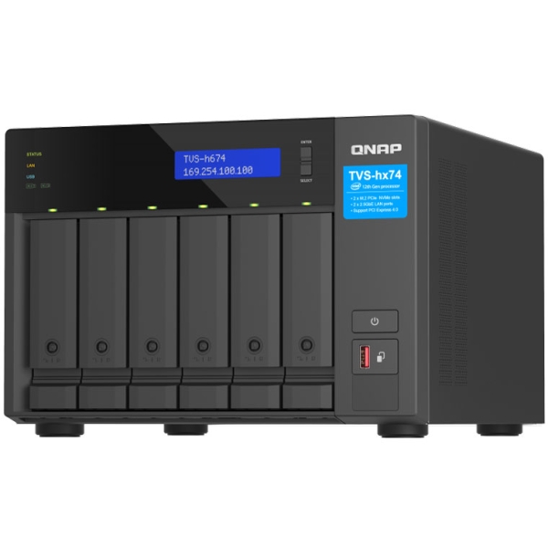 Network Attached Storage QNAP TVS-h674-i3-16G Network Attached Storages (NAS