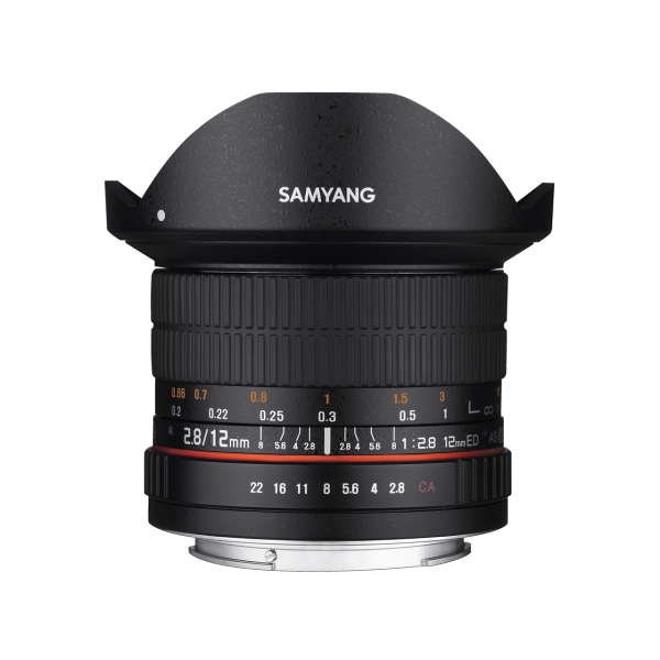 Camera Lens SAMYANG 12mm F/2.8 ED AS NCS FISH-EYE for Canon EOS Lense