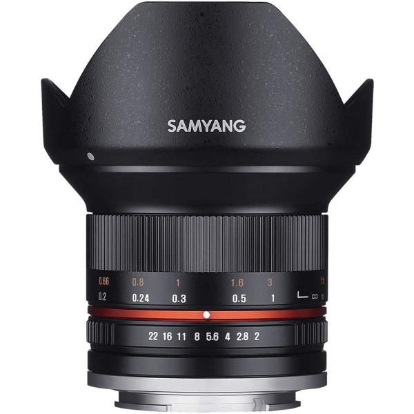 Camera Lens SAMYANG 12mm F2.0 NCS CS Black for Fujifilm Lense