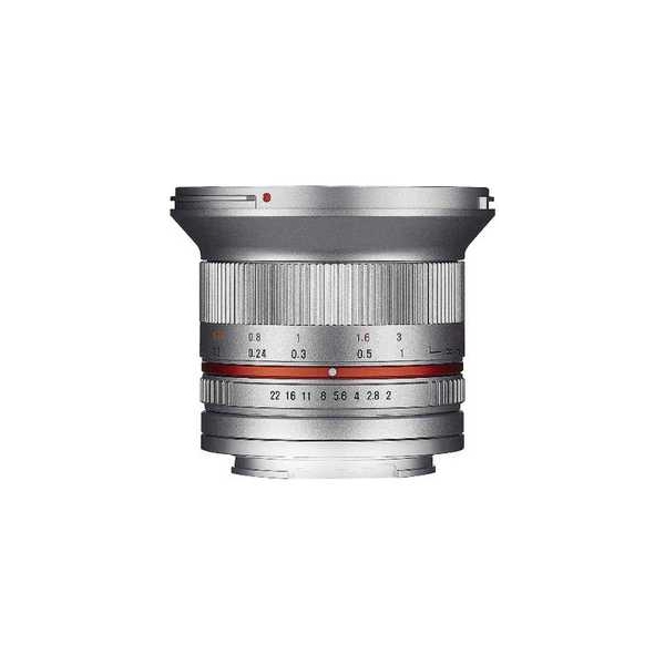 Camera Lens SAMYANG 12mm F2.0 NCS CS Silver for Micro Four Thirds Lense