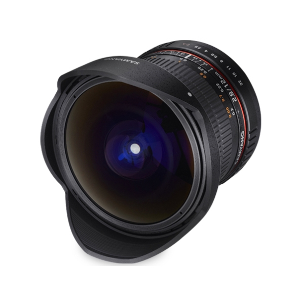 Camera Lens SAMYANG 12mm F2.8 ED AS NCS FISH-EYE FOR CANON M Lense