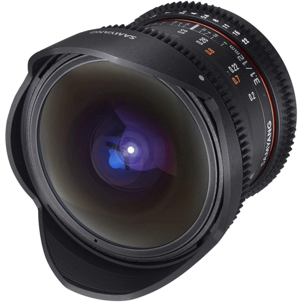 Camera Lens SAMYANG 12mm T3.1 VDSLR ED AS NCS Fish-eye for Nikon Lense