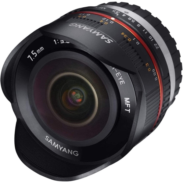 Lens SAMYANG 7.5mm 1:3.5 UMC Fish-eye MFT black Camera Lense