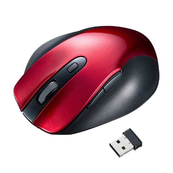 Mouse Sanwa Supply MA-WBL119R Red Mouse