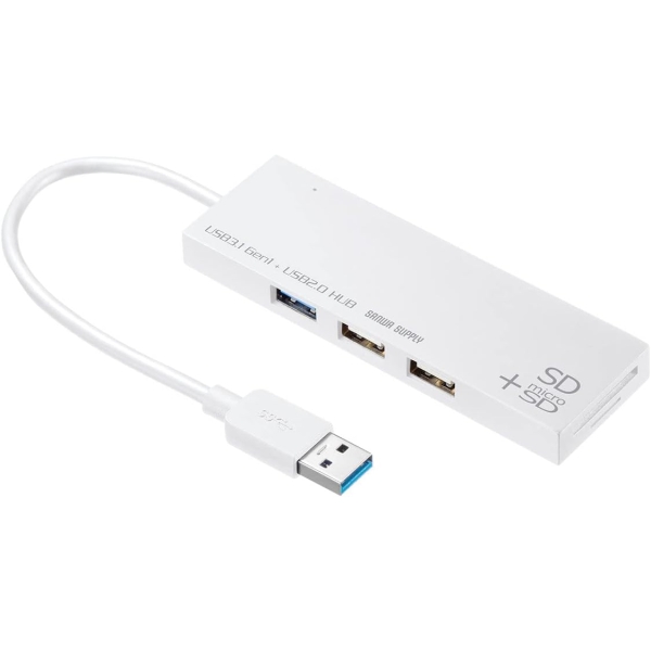 Sanwa Supply USB-3HC316WN white USB Hub