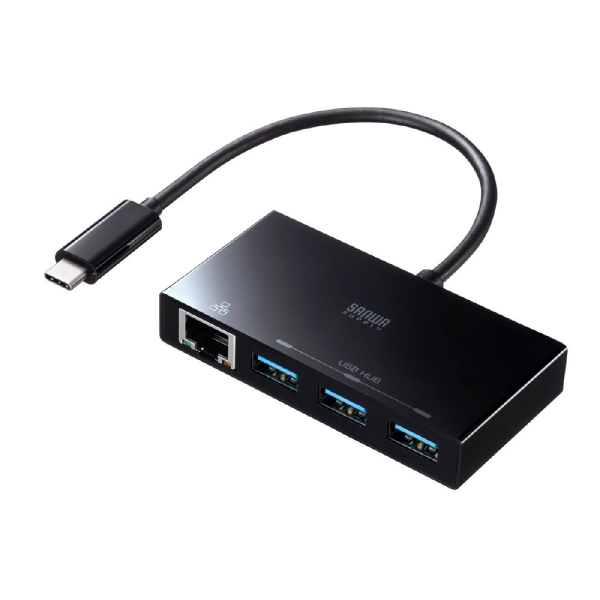 USB Hub Sanwa Supply USB-3TCH19ABK Black USB Hub