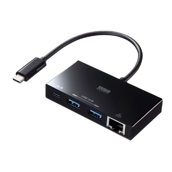 USB Hub Sanwa Supply USB-3TCH20BK Black USB Hub