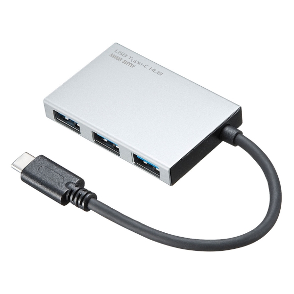 USB Hub Sanwa Supply USB-3TCH9S silver USB Hub