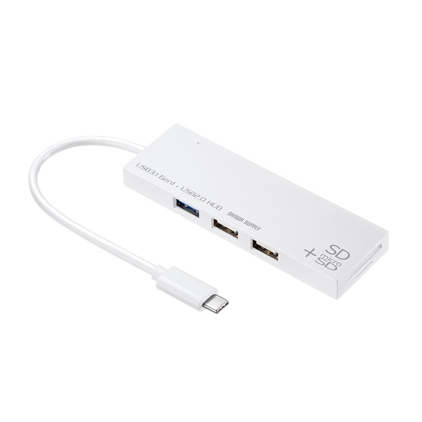 USB Hub Sanwa Supply USB-3TCHC16W White USB Hub