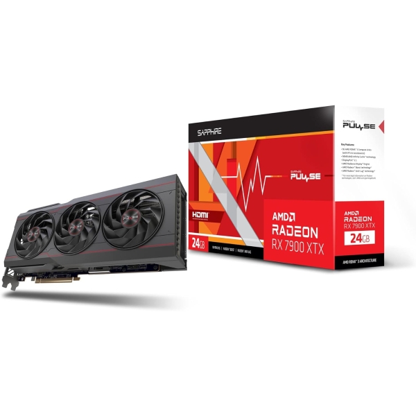 SAPPHIRE SAPPHIRE PULSE Radeon RX 7900 XTX GAMING OC 24GB GDDR6 PCIExp 24GB Graphic Card