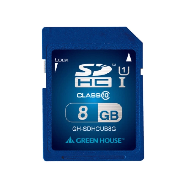 SD Card Green House GH-SDHCUB8G 8GB