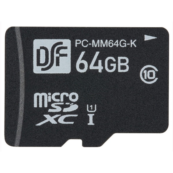 SD Card Ohm Electric PC-MM64G-K 64GB