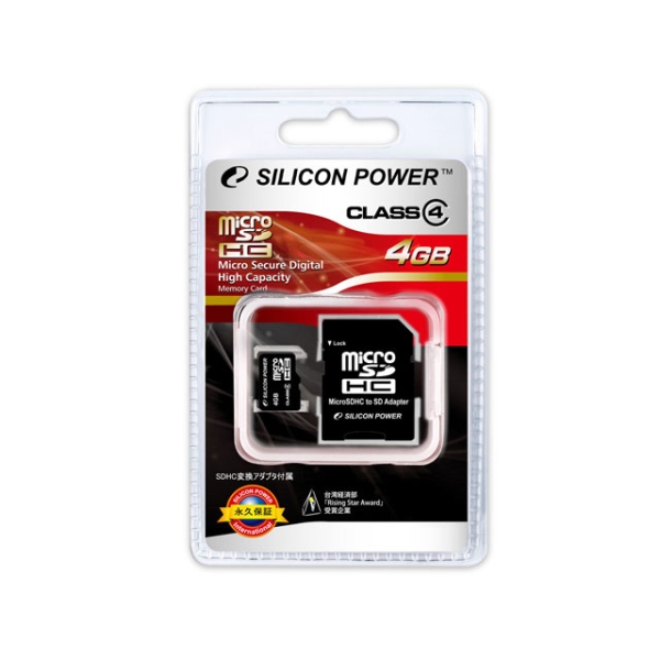 SD Card Silicon Power SP004GBSTH004V10 (4GB)