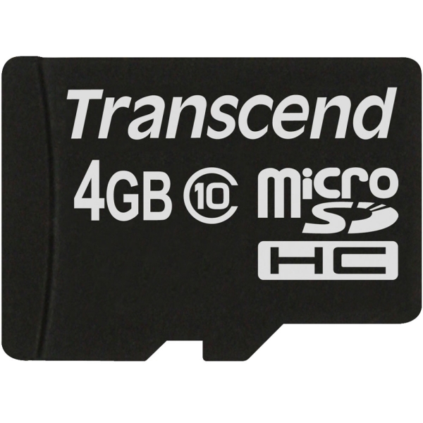 SD Card Transcend TS4GUSDC10 4GB