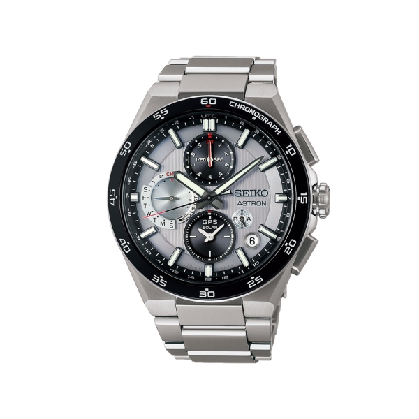 SEIKO Astron NEXTER Series GPS Solar Dual Time Chronograph SBXC153 Watch