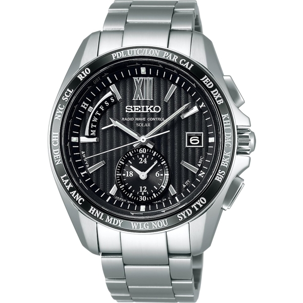 SEIKO Brightz world time solar radio time signal SAGA145 Watch